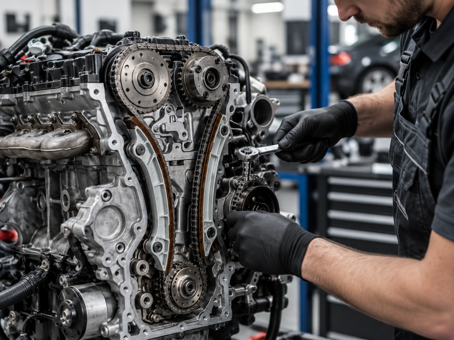 Reparatur einer Steuerkette